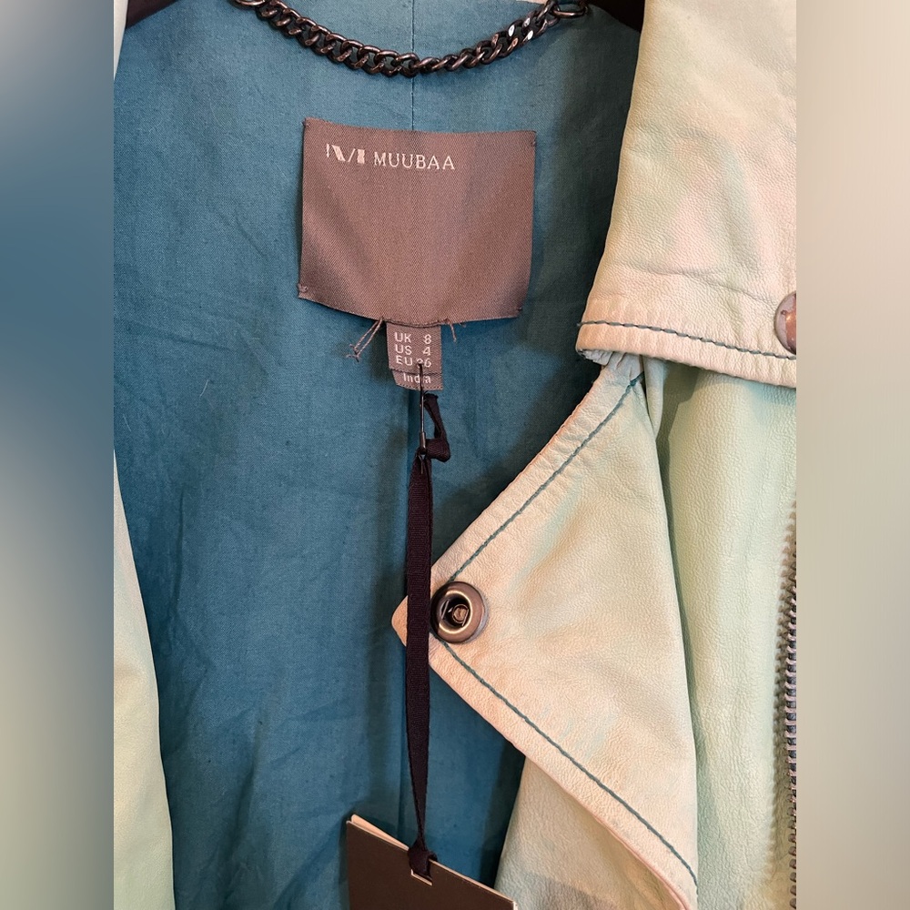 NWT Muubaa ombre color leather jacket - Picture 4 of 11
